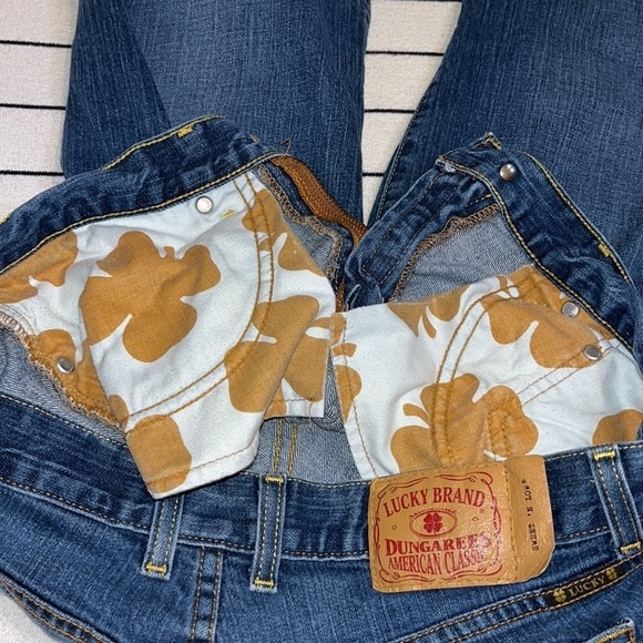 Vintage Lucky Brand Sweet N Low USA Made Flared Leg Jeans Size 8 - Picture 10 of 15